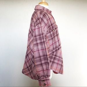 Anthropologie Hudson Plaid Shirt Jacket 